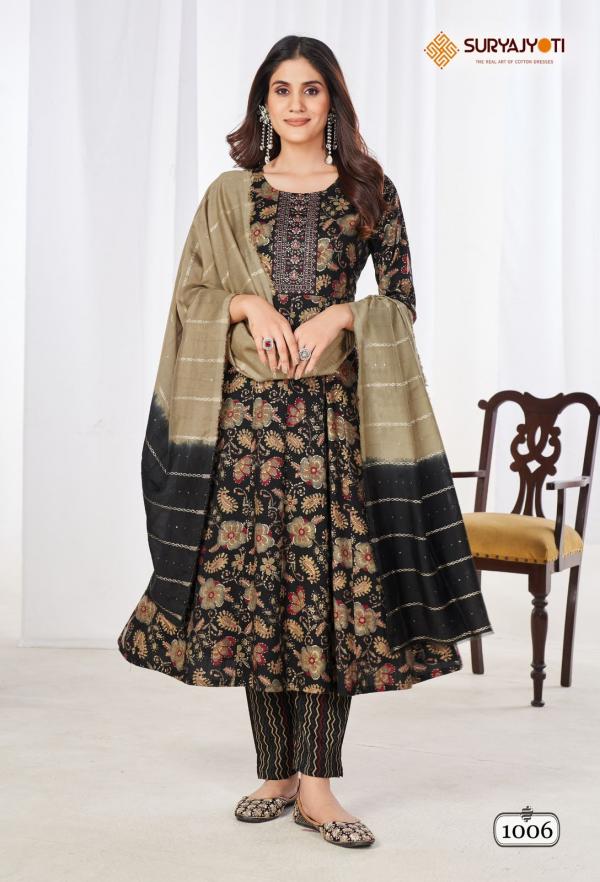 Suryajyoti Anarkali Special Vol-1 – Anarkali Kurti With Pant & Dupatta